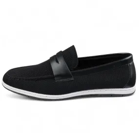 Men??s Black Breathable Loafers Lightweight Slip-On Slip Fit Ready Washable Lining