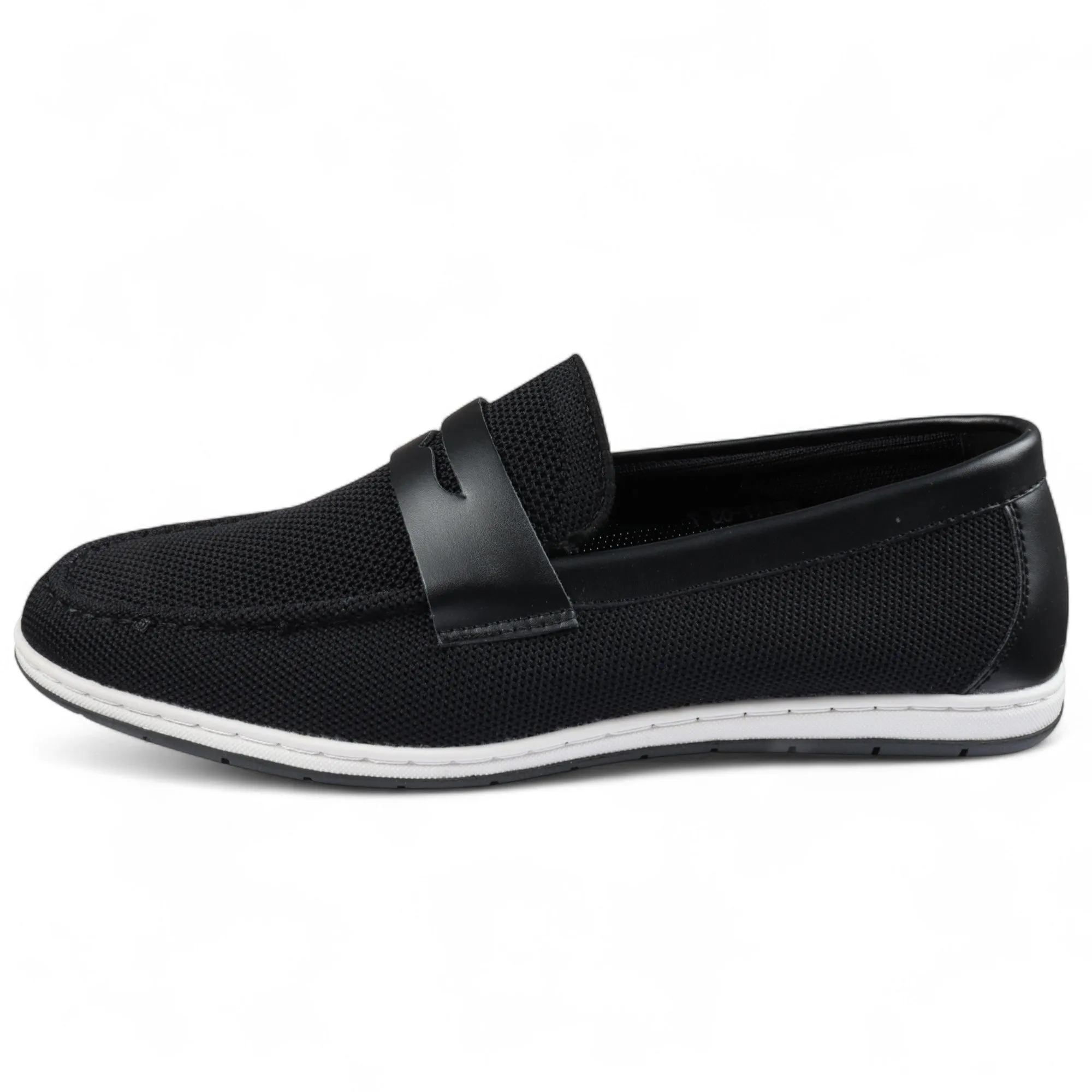 Men??s Black Breathable Loafers Lightweight Slip-On Slip Fit Ready Washable Lining