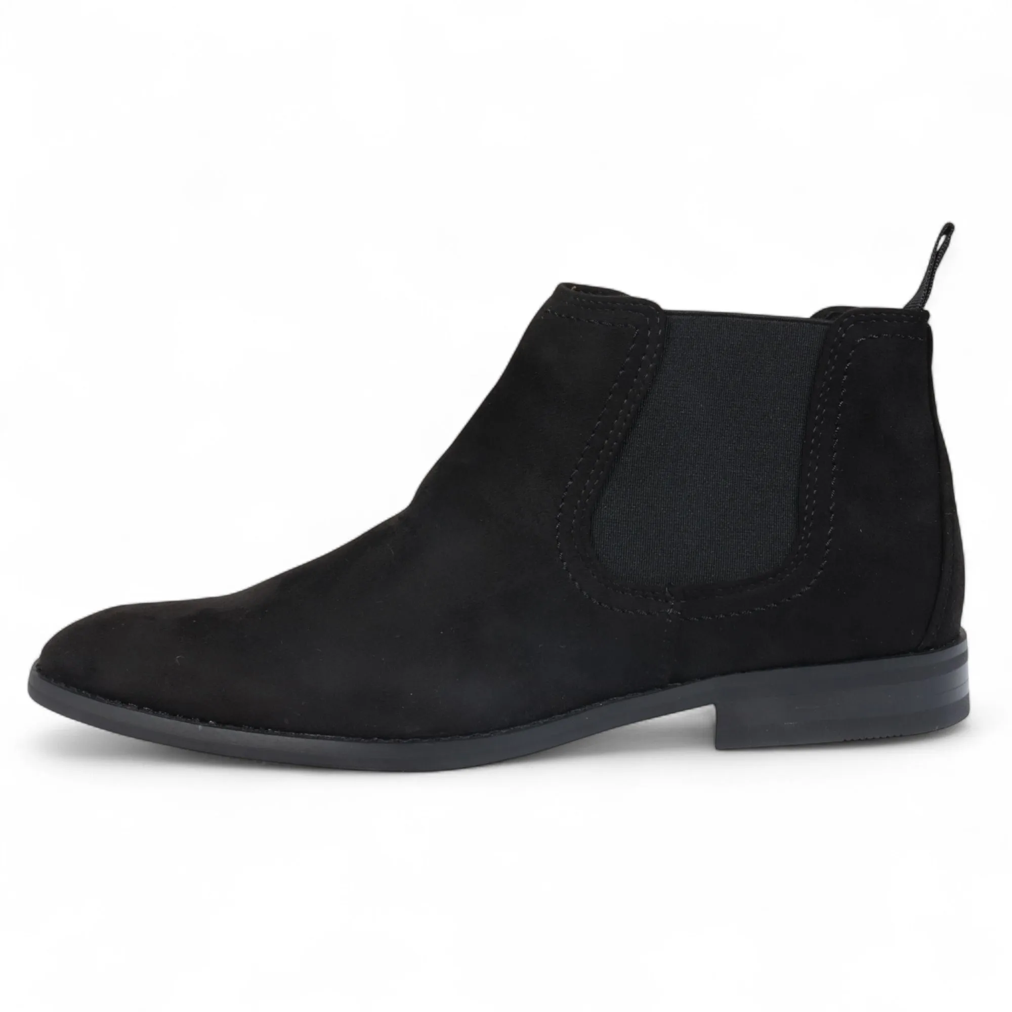 Street Style Men's Bown Suede Chelsea Boots Real Leather Lined Slip-On