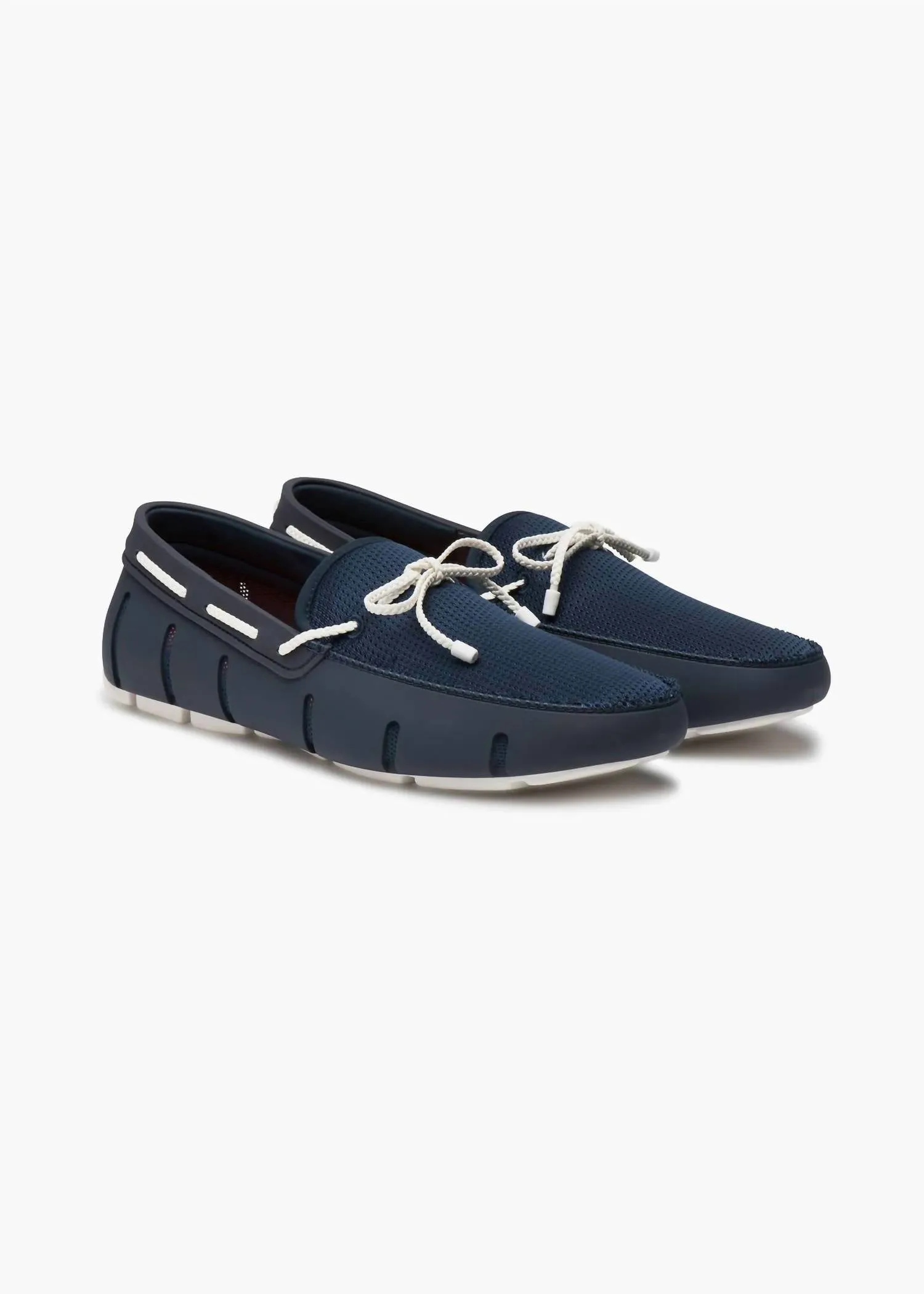 Men's Braided Lace Loafer In Navy Easy Fit Walk
