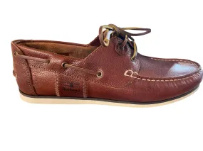 Men's Capstan Boat Shoe In Cognac Light Comfort