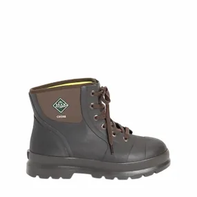 Insulated Weather Resistant User Men's Classic Plain Toe Work Boots In Brown