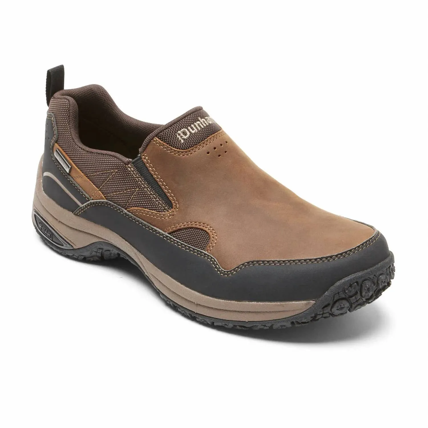 Men's Cloud Plus Waterproof Slip-On Shoes In Brown Slip On Style Fit