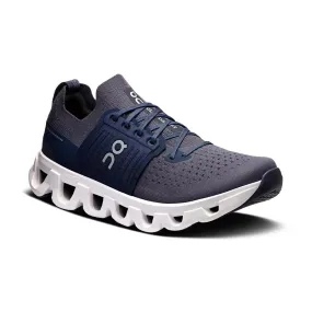 Men's Cloudswift 4 Navy/Ink running in a culvert area shoes