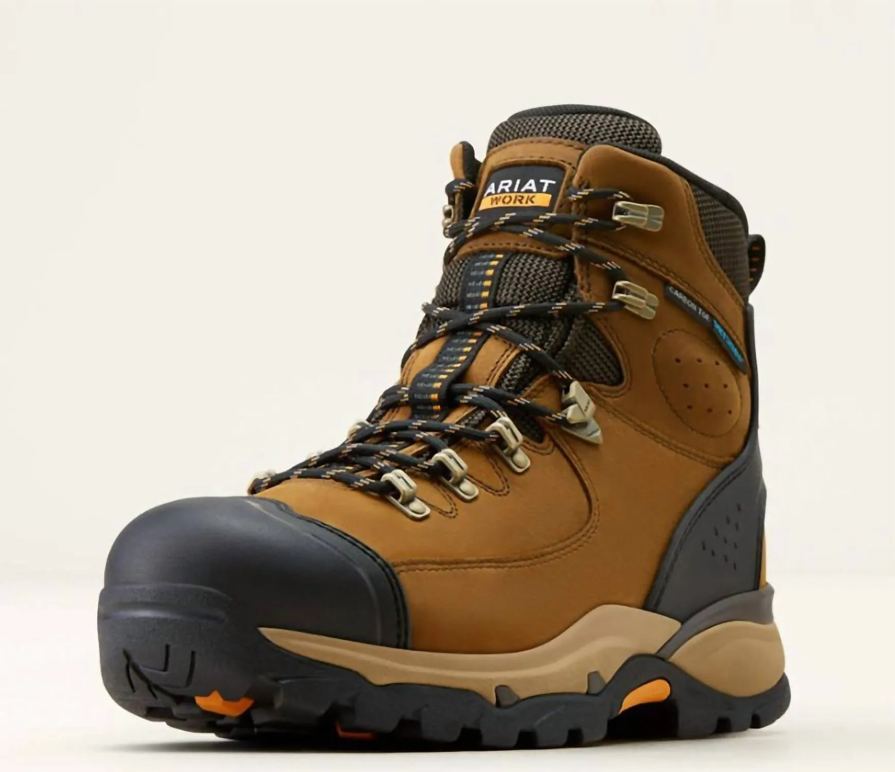 Men's Comp-Toe Endeavor 6" H20 Waterproof Work Boot In Dusted Brown Stylish Design Modern Minimal
