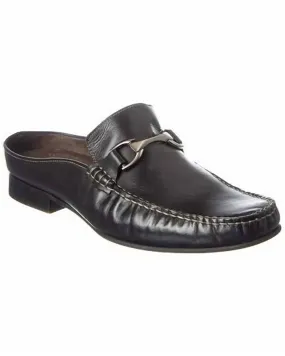 Men's Devon Leather Mule In Black Quick Walking Comfort