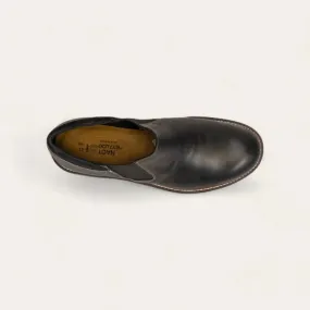 Comfort Grip Travel Comfort Men's Director Shoe In Black Raven Leather