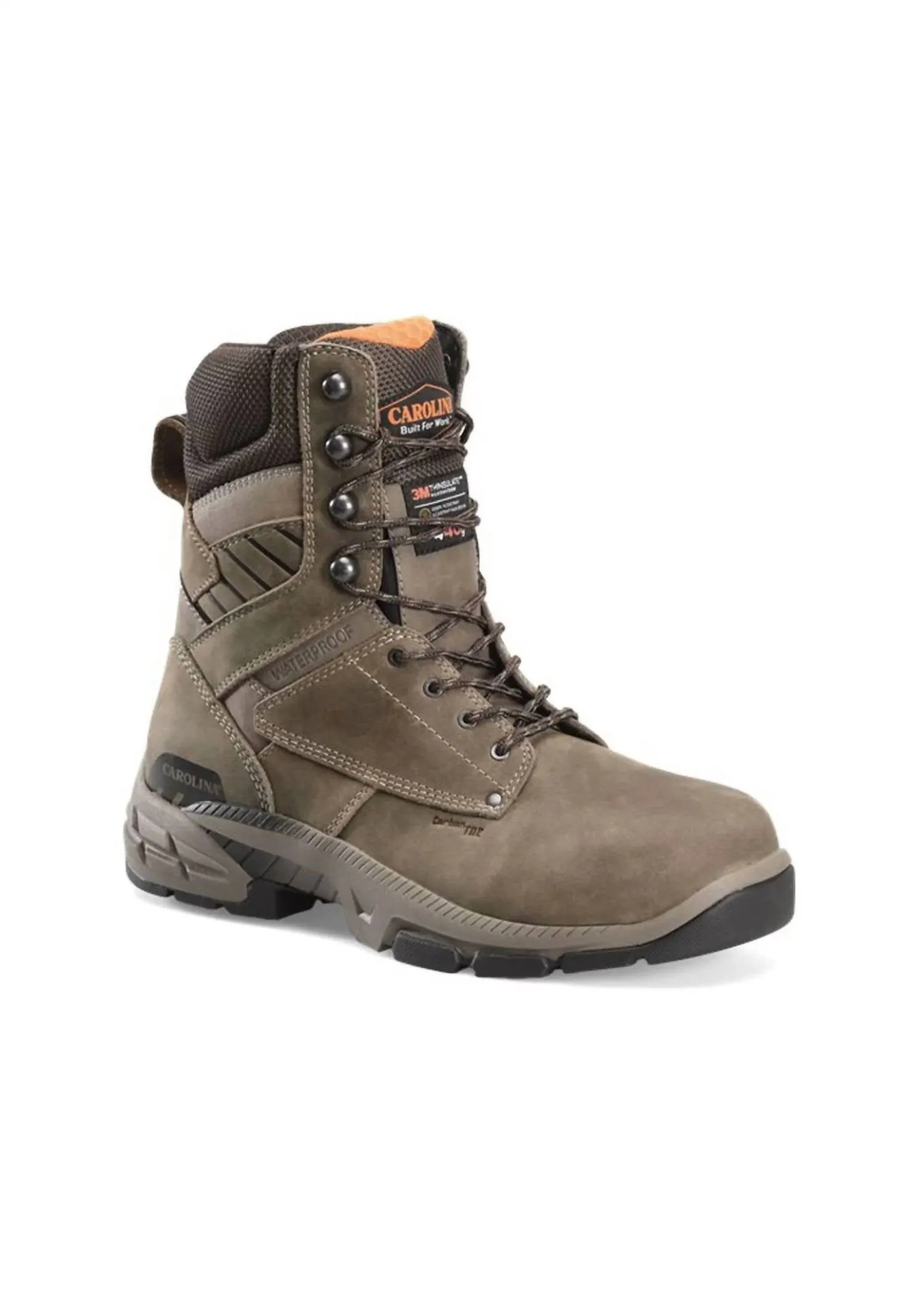 Secure Hold Men's Duke 8" Waterproof Work Boots In Brown