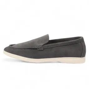 Men??s Durable Grey Slip-On Loafers with Cushioned Insole Fashionable Slip On Slip Sneakers