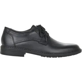 Men's Dustin 27 Leather Dress Shoes In Black Full Day Fit Client Meeting