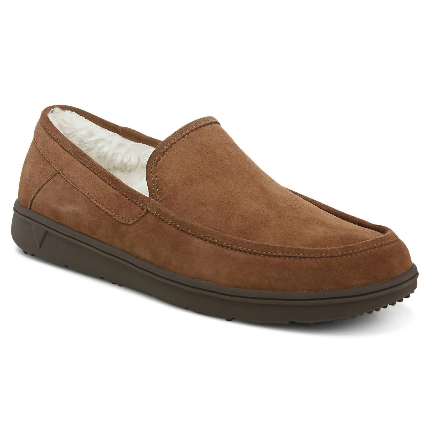 Men's Gustavo Slipper In Toffee Suede Easy Walking Fit