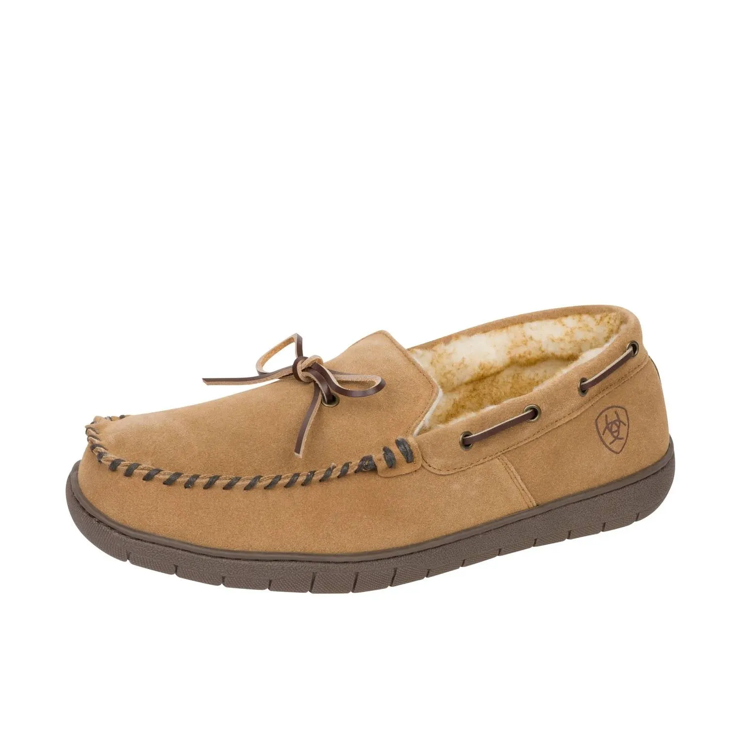 Men's Harrison Moccasin Slipper In Chestnut Instant Comfort