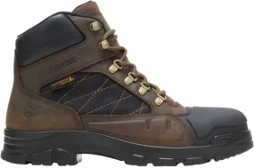 Men's Hellcat Toe Construction Boot In Charcoal Grey Rugged Built Snowy Path lightweight materials