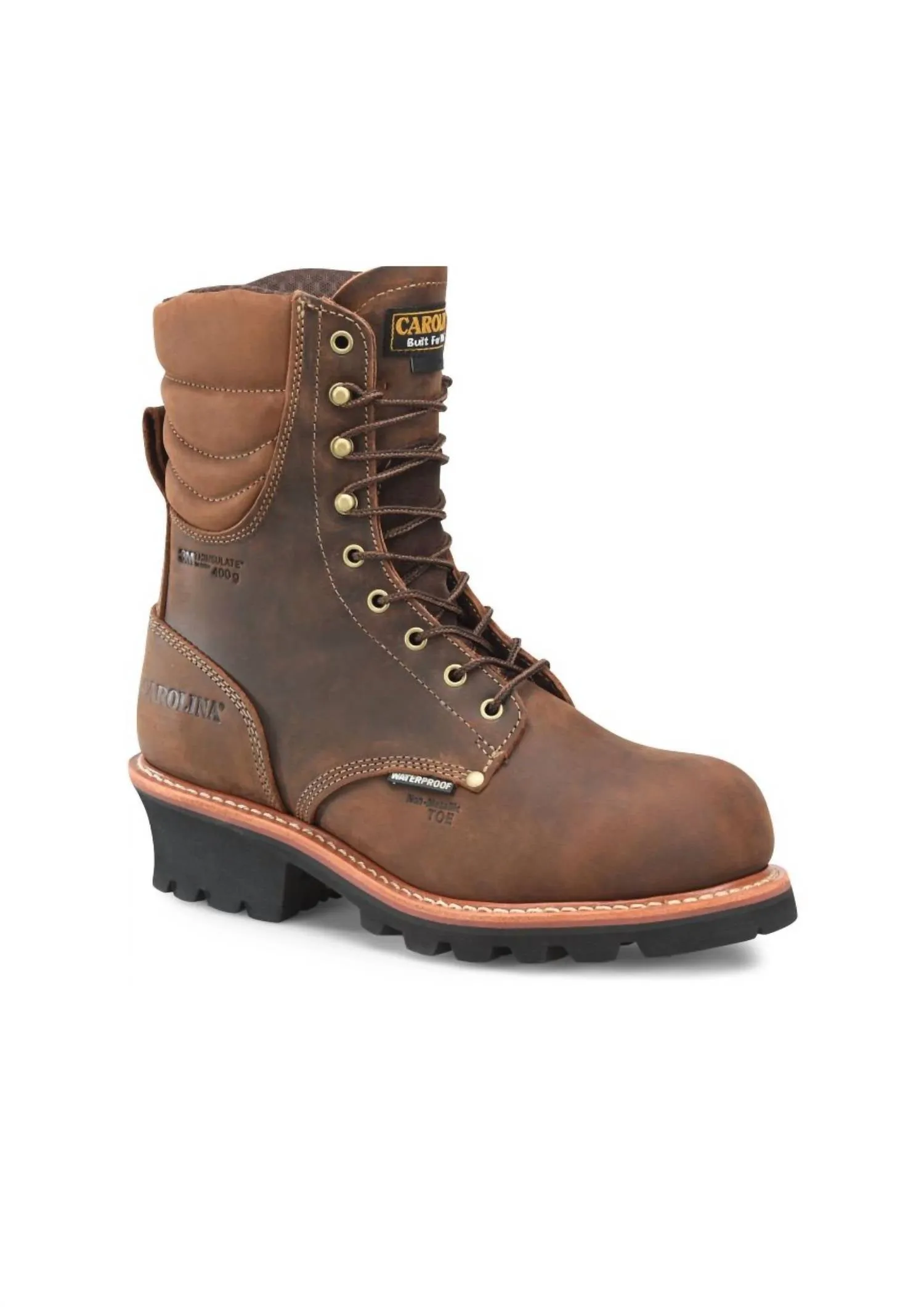Men's Hemlock Insulated Composite Toe Logger Boots In Brown Comfort Buckles
