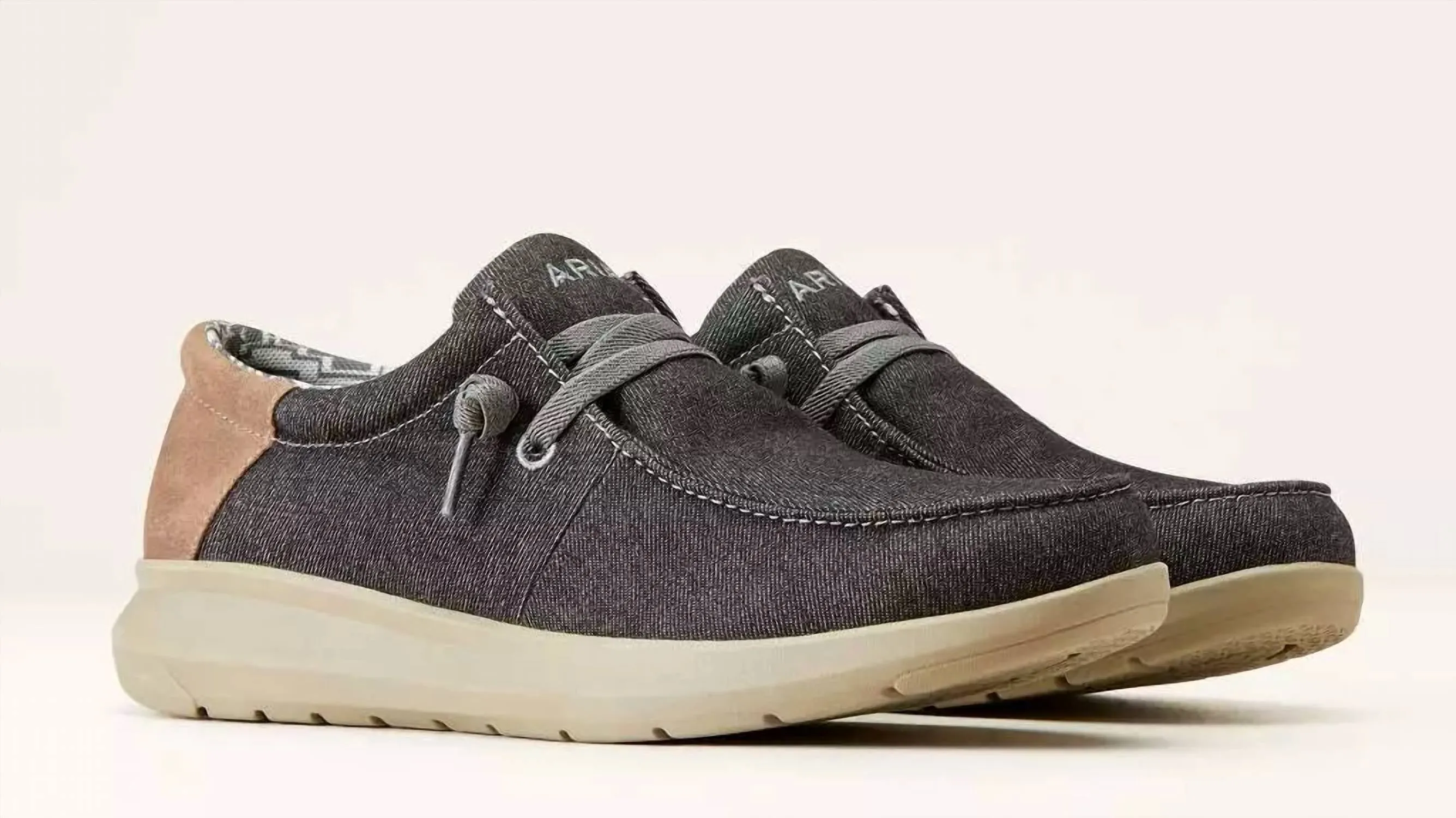 Men's Hilo Stretch Lace Shoes In Dark_Denim Smooth Lining Step Into Comfort