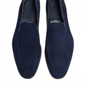 Smooth Ease Quick Slip Access Men's Hiram Loafers In Navy