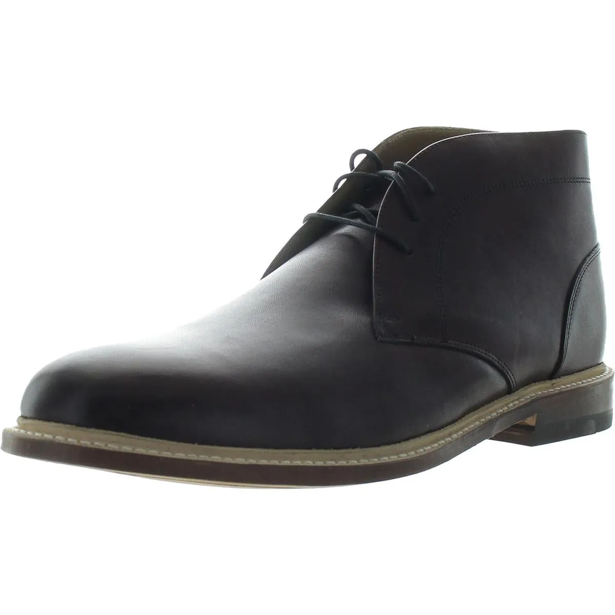 Mens Lace-Up Leather Chukka Boots Supportive Fit Reinforced Form Adventure Seeker