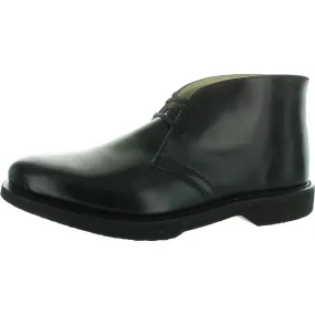 Mens Lace-Up Leather Chukka Boots Minimal Color