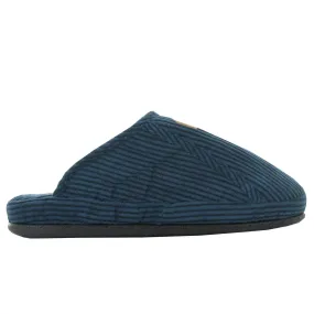 Men's Laze Slippers In Navy Effortless Slip On All Day Comfort Shoes