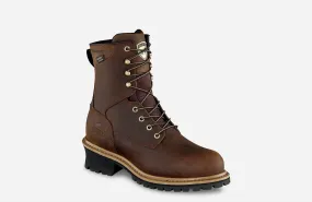 Comfort Grip Lightweight Frame Men's Mesabi Waterproof Leather Boot In Brown