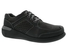 Men's Miles Shoe In Black Nubuck/leather Insulated Slip On Effortless Wear