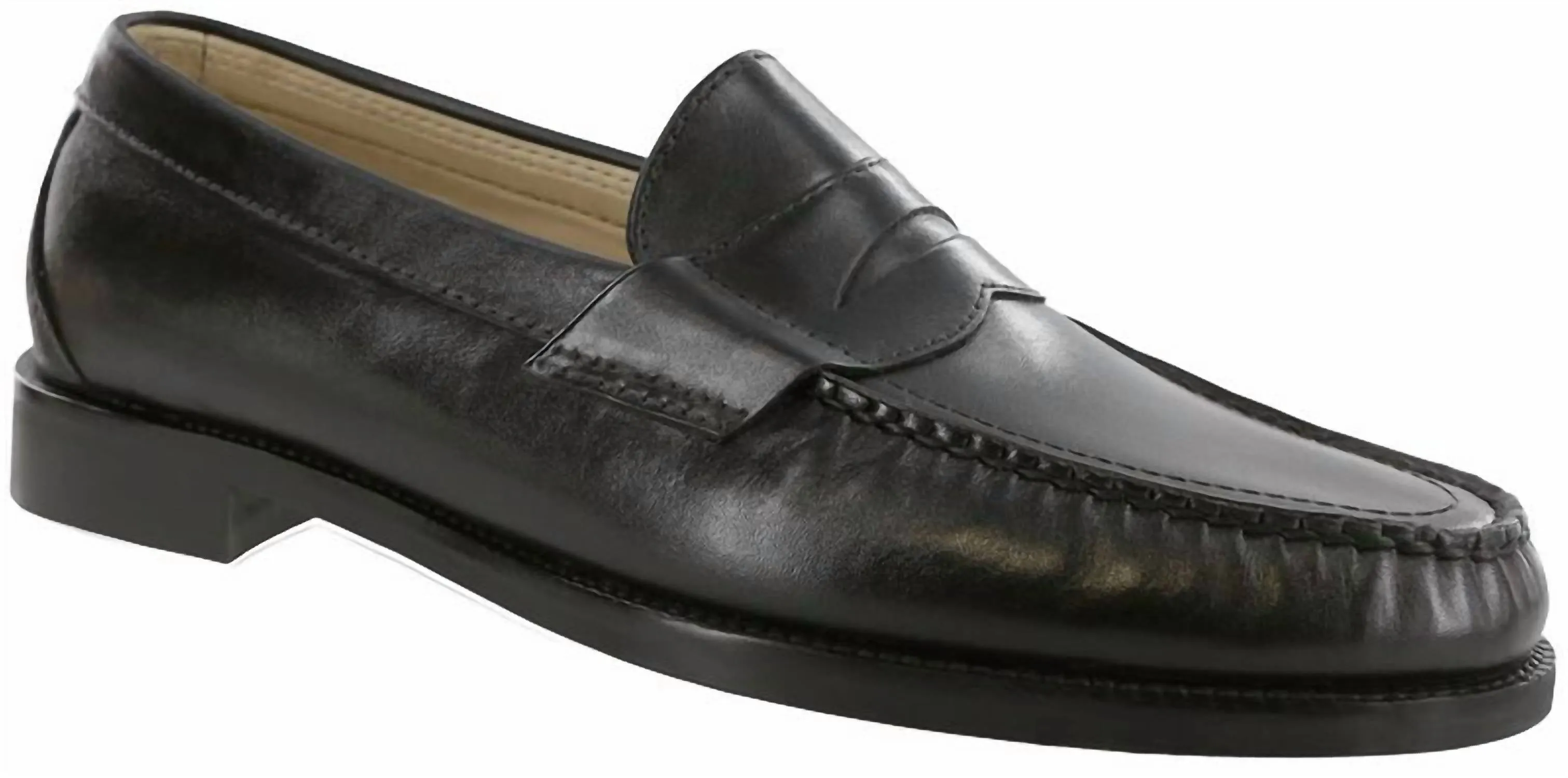 Ultra Comfort Men's Penny 40 Slip On Loafer - Medium Width In Black
