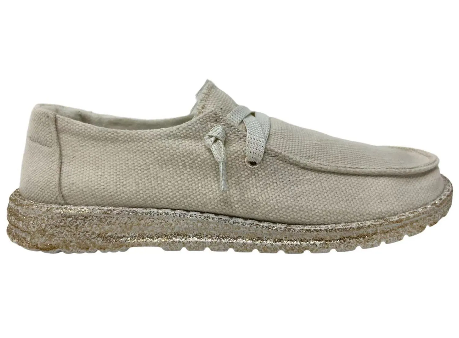 Effortless Style Walk Adaptive Fit Men's "flash" Slip-On Shoes In Cream