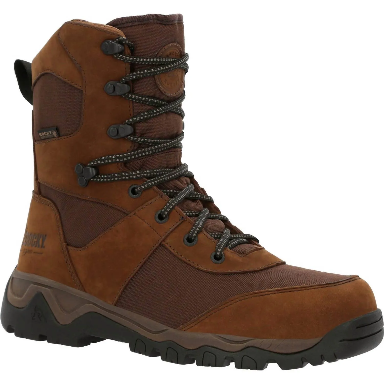 Men's Red Mountain Waterproof 400G Insulated Outdoor Boot - Wide Width In Brown Breathable Interior Street Cool