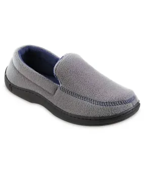 Men's Roman Recycled Fleece Moccasin Slippers In Ash Step Ease
