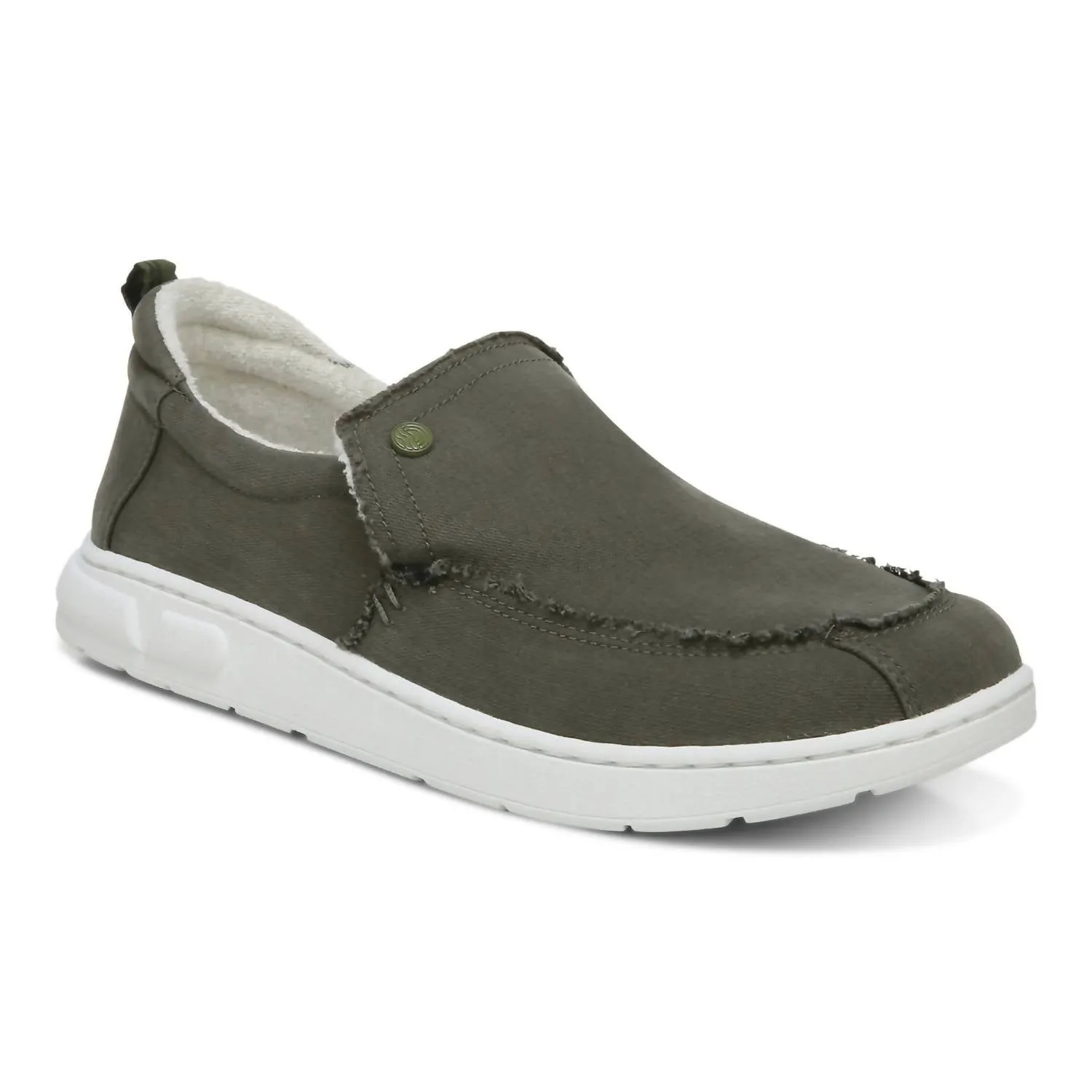 Instant Footwear Men's Seaview Canvas Slip-On Shoes In Olive