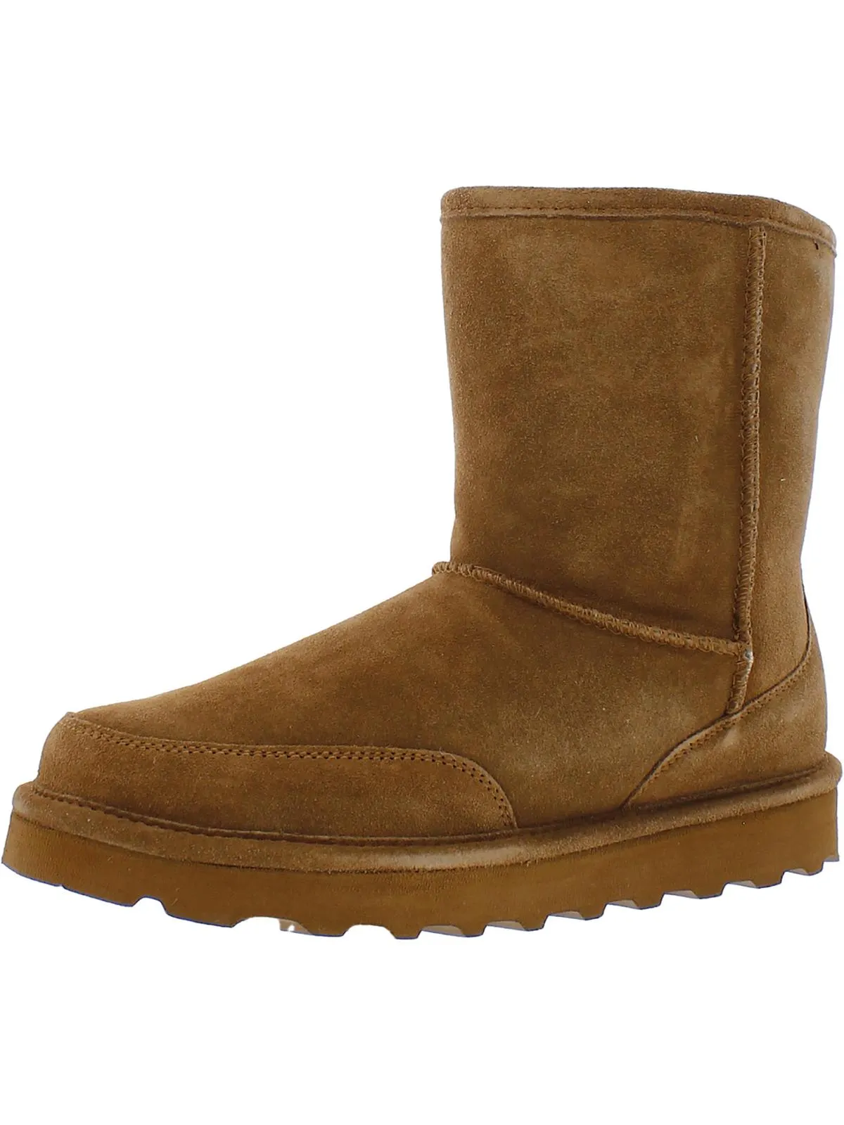 Slip   On Style Mens Sheepskin Winter Mid-Calf Boots