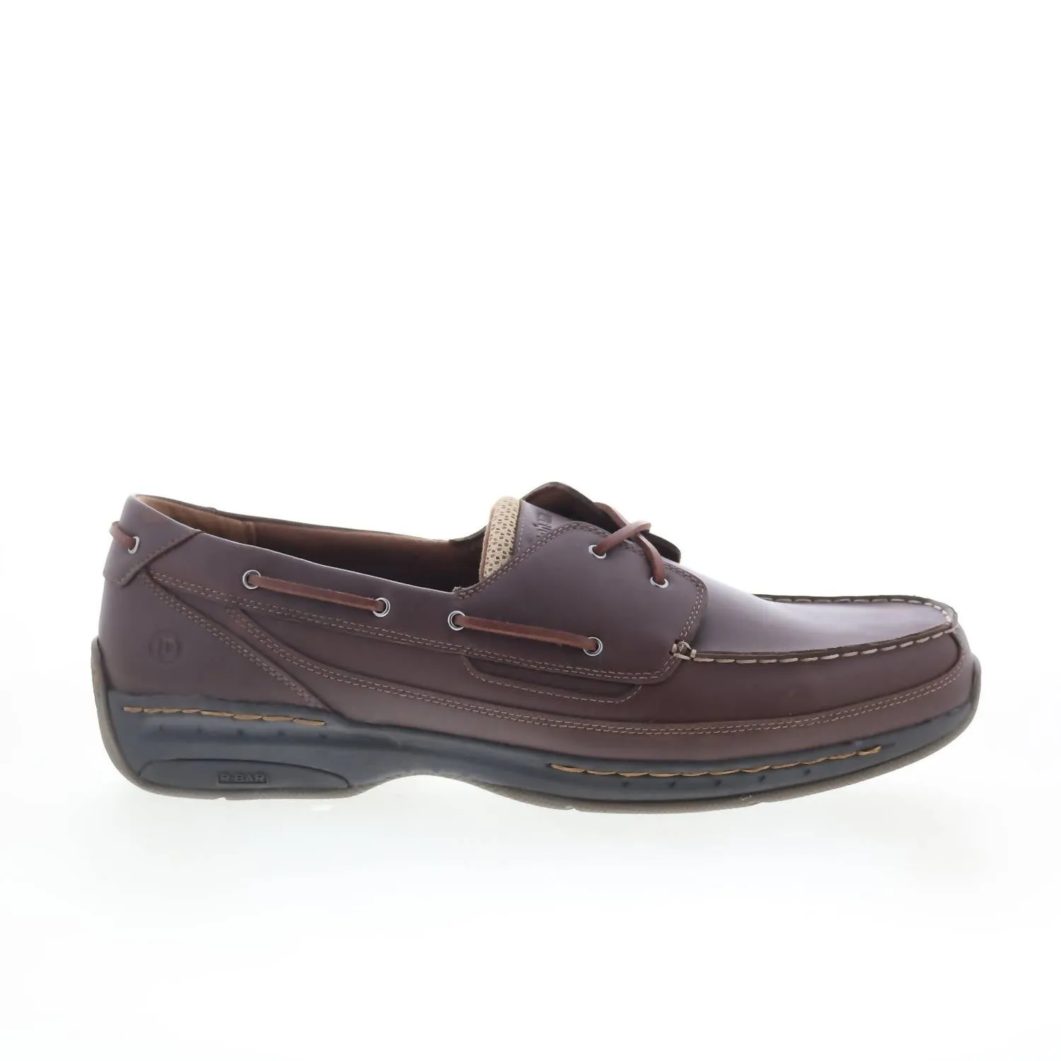 Modern Slip On Active Slip Comfort Men's Shoreline Boat Shoes In Brown