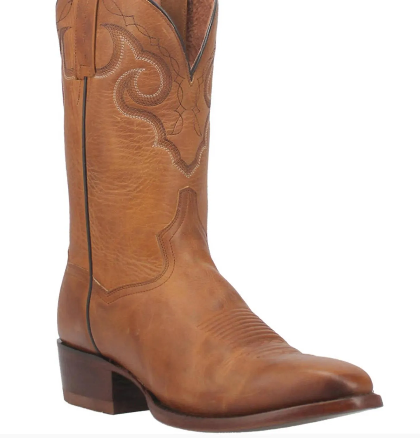 Men's Simon French Taper Toe Cowboy Boot In Tan Trail Mode Minimalist