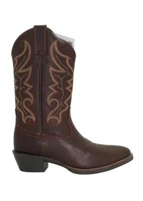 Men's Stampede Square Toe Western Boots - Ee Width In Brown Tear-resistant
