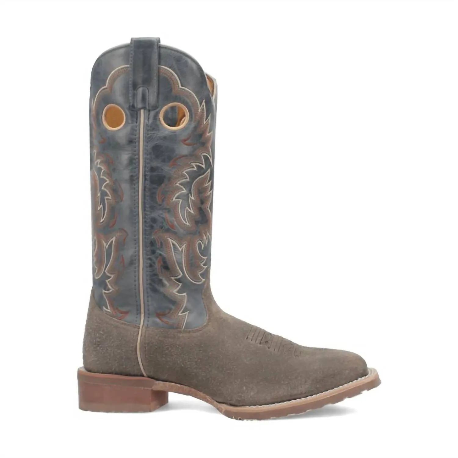 Men's Summit 13" Cowboy Approved Boot In Grey/blue Fashionable Utility Archaeologist