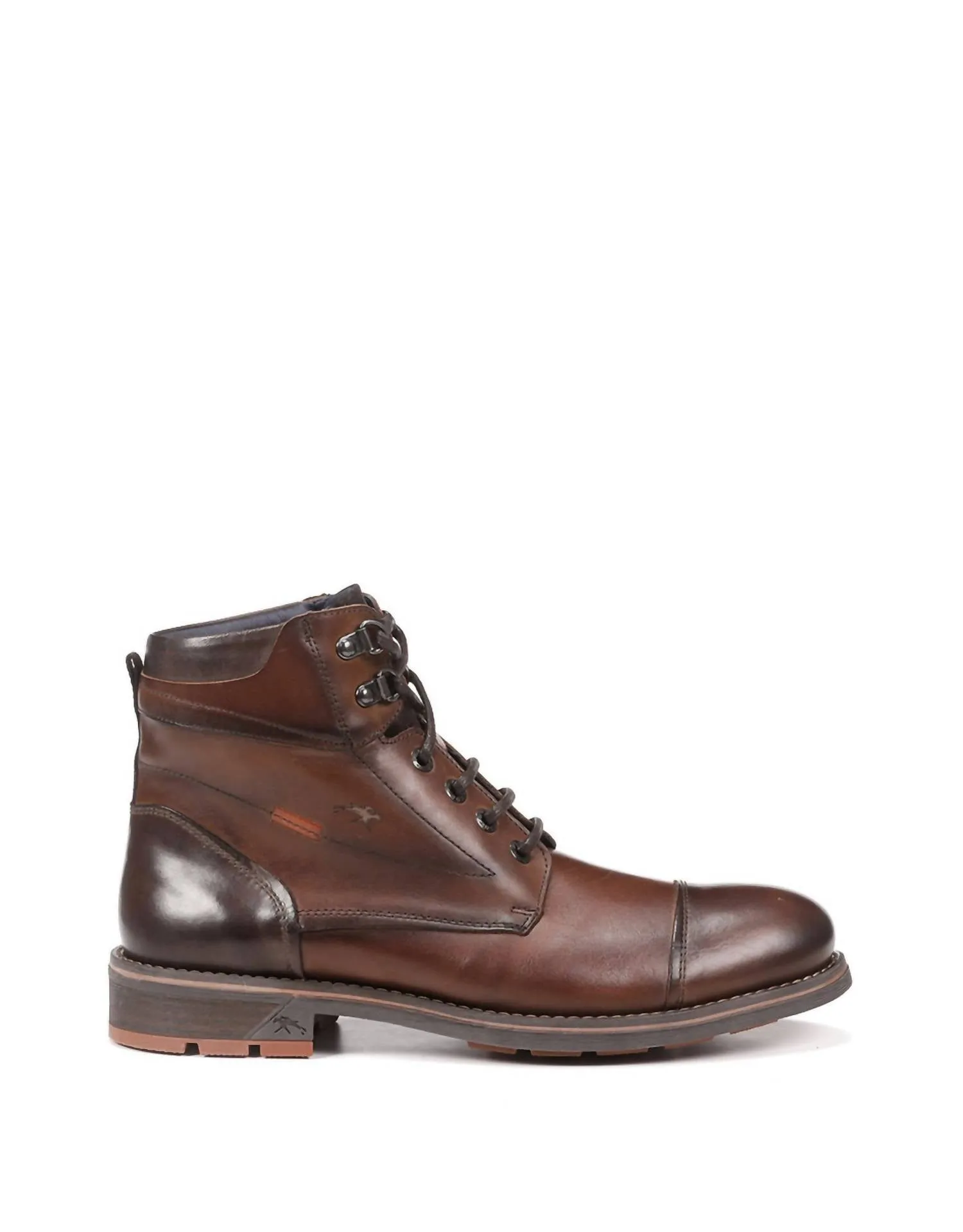 Men's Terry Tie Boot In Cognac Italian Glam