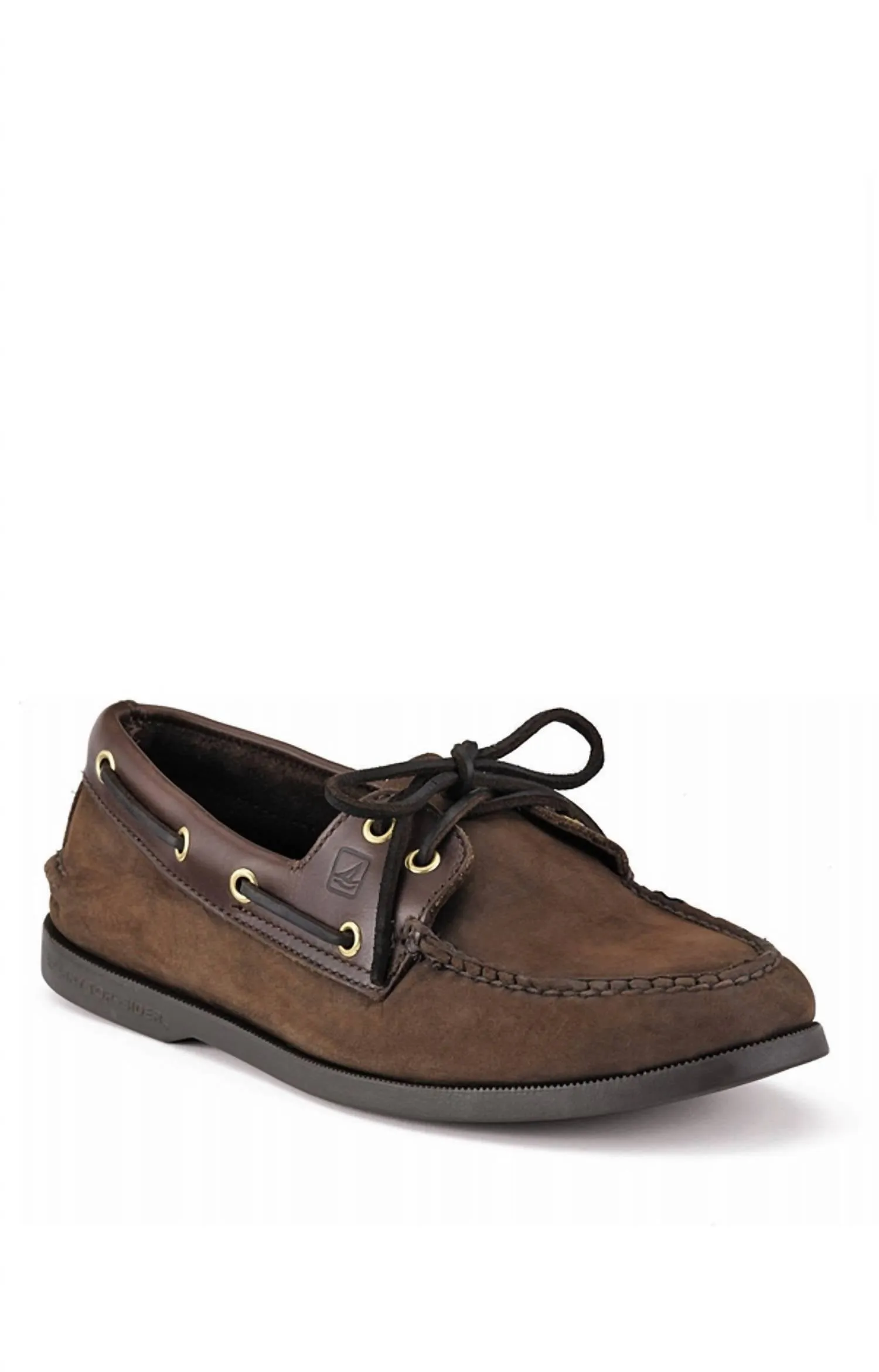 Effortless Walk Men's Top Sider Boat Shoe - Wide In Brown Buck