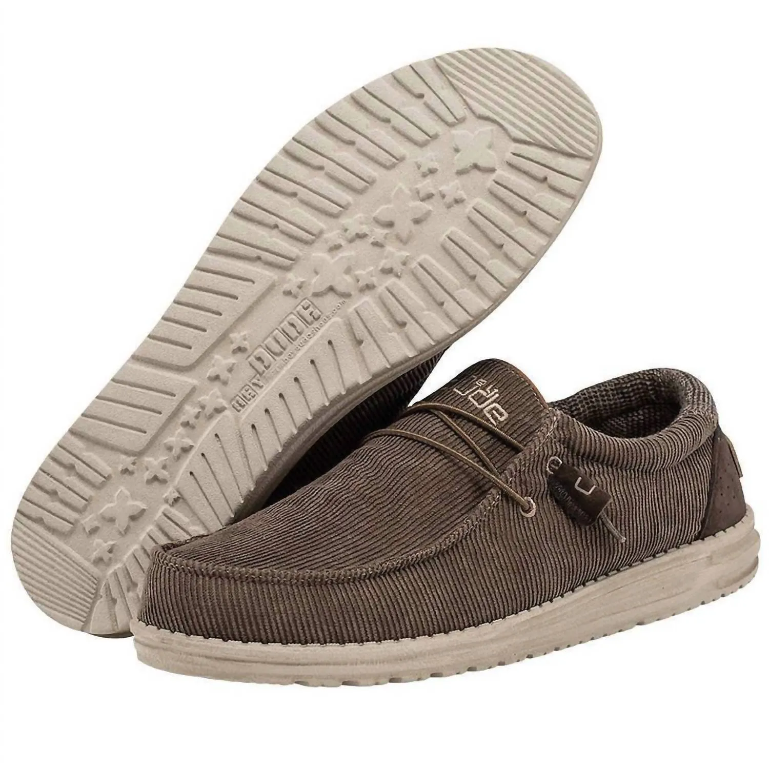 Active Wear Slip On Access Men's Wally Corduroy Shoes In Corduroy Walnut
