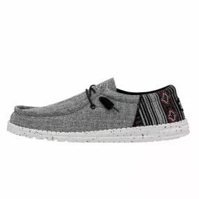 Men's Wally Funk Shoes In Jacquard Black Aztec Comfort Wear