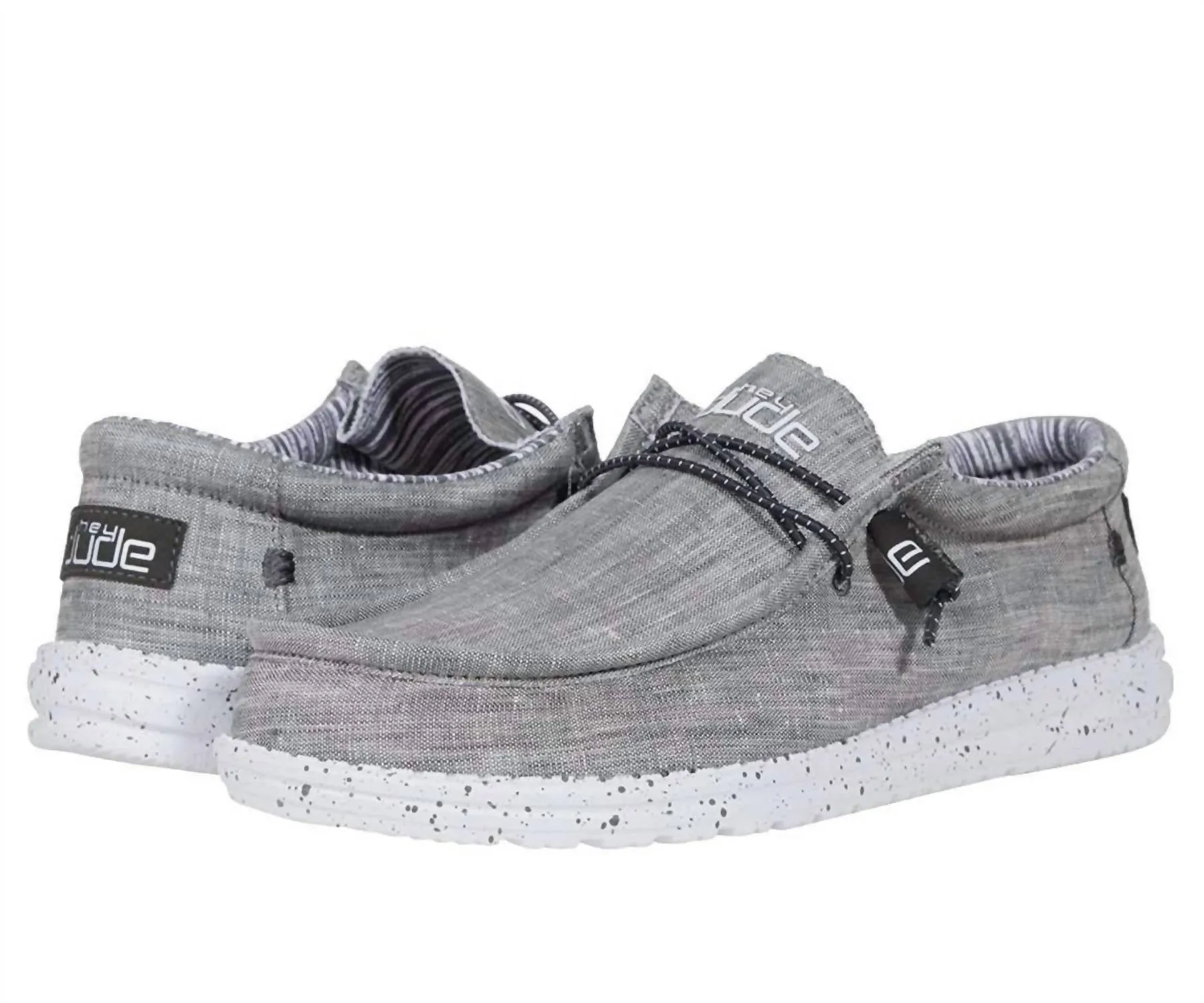 Men's Wally Shoes In Chambray Castlerock Versatile Slip On