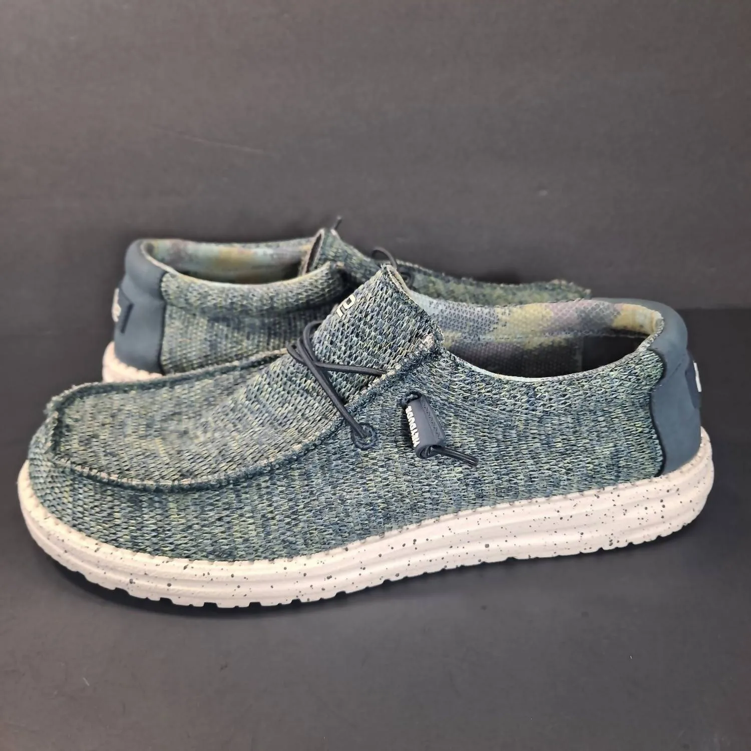 Customizable Slip On Men's Wally Sox Loafers In Aqua