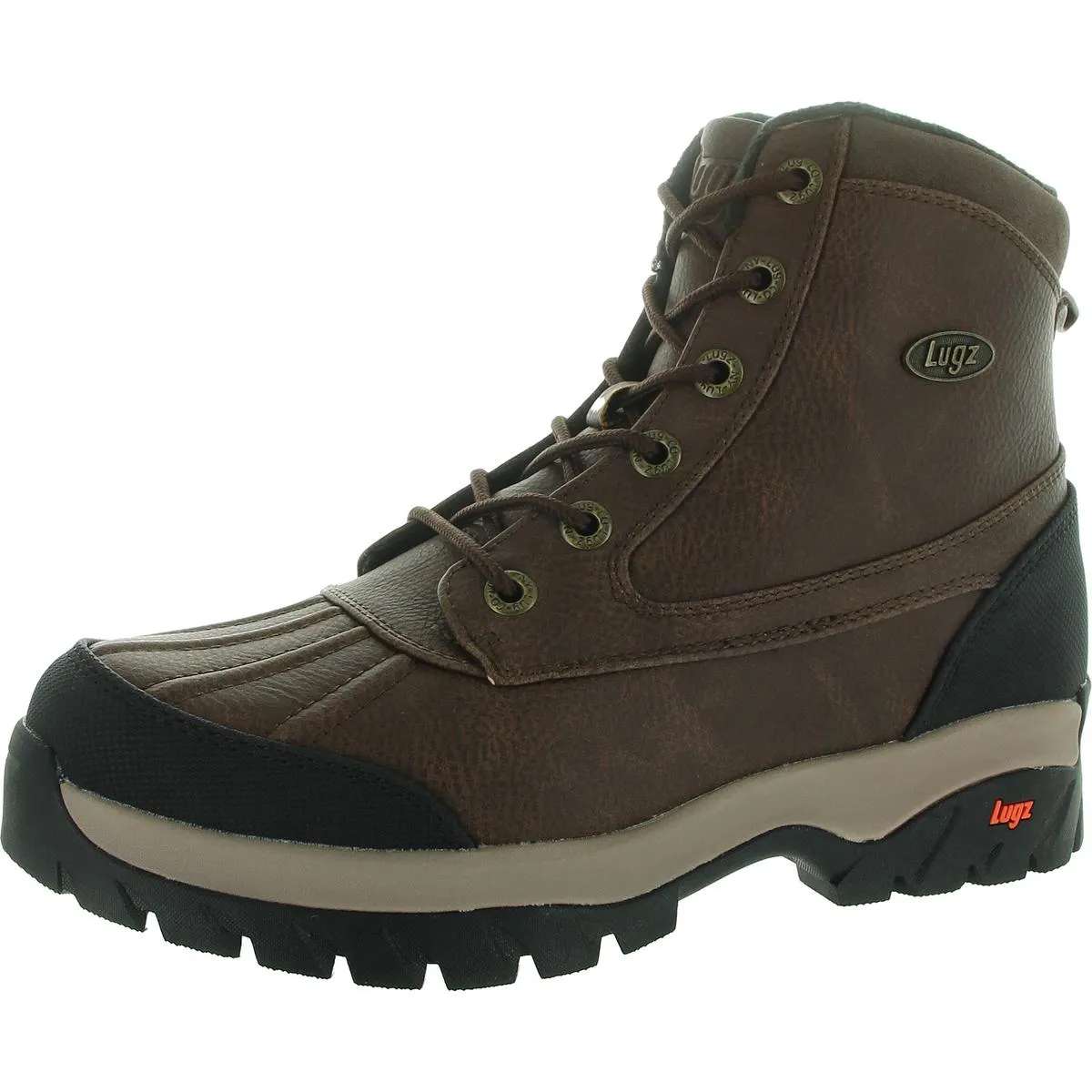 Mens Water Resistant Man Made Winter & Snow Boots Low Profile Adventure Journey Leopard Tone