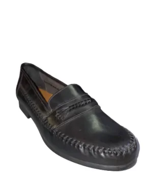 Men's Weave Loafer In Black Outdoor Style Quick Walk Shoes