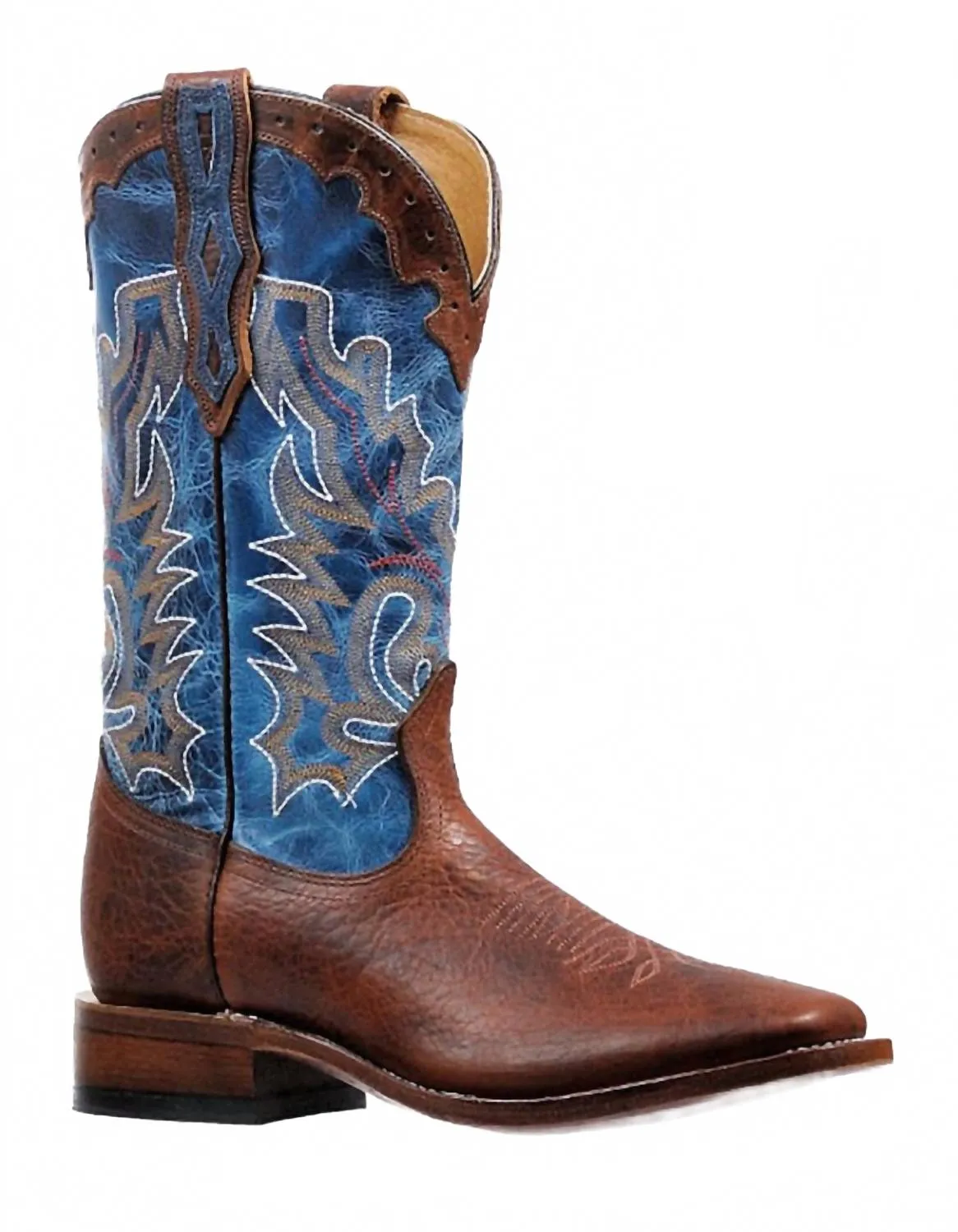 Men's Whisky Bisote Boot In Brown Blue Utility Style Sporty Vibe