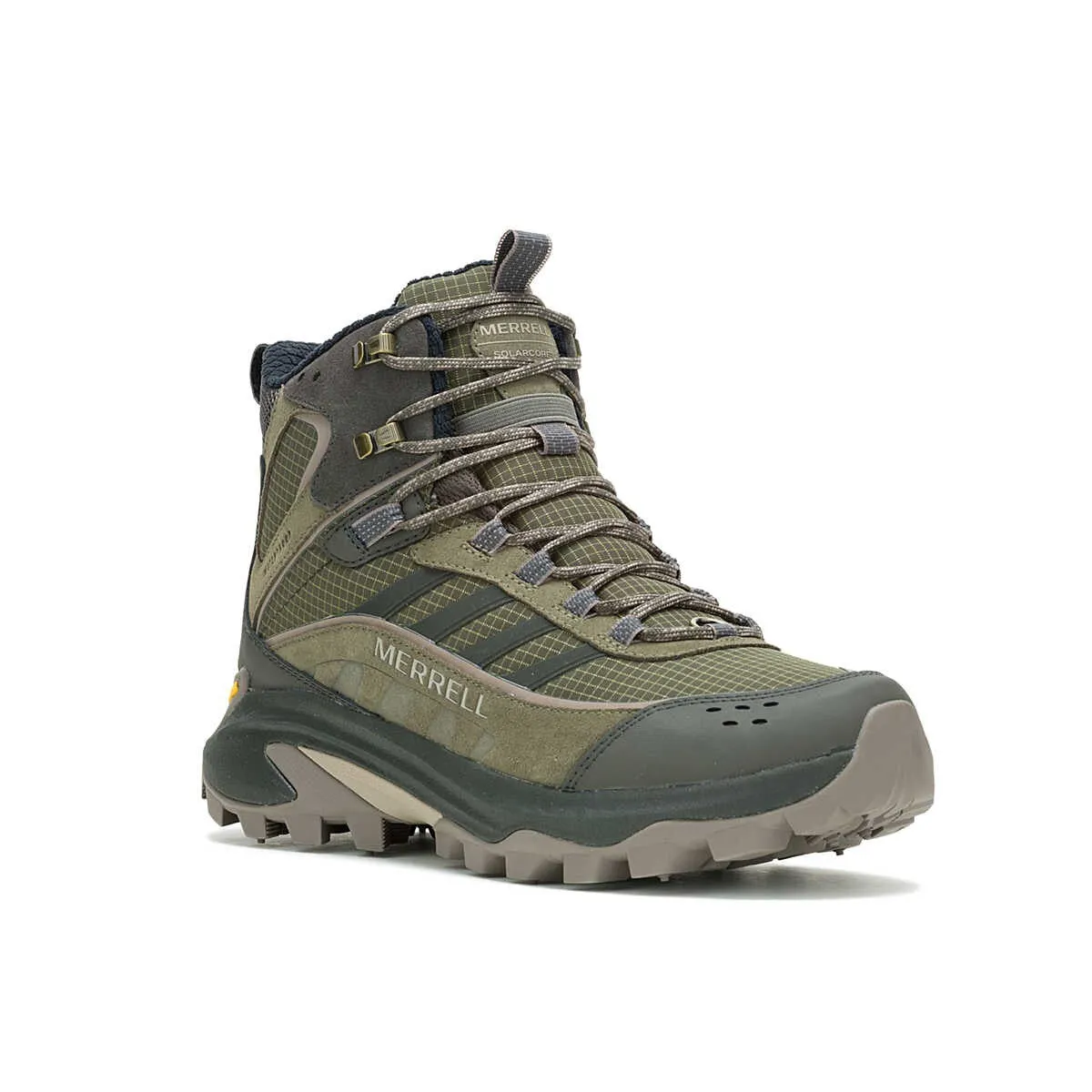 Merrell Moab Speed 2 Thermo Mid J038413 Men's US 9 Olive Hiking Shoes KHD2528 Waterproof Rainy Days