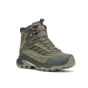 Merrell Moab Speed 2 Thermo Mid J038413 Men's US 9 Olive Hiking Shoes KHD2528 Waterproof Rainy Days