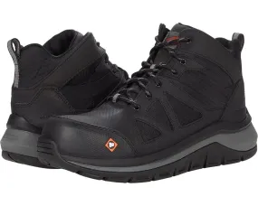 Merrell Work Fullbench Speed Mid CF J003319-001 Men 6.5 Black Work Shoes ZPO1518 Double Stitched Seams
