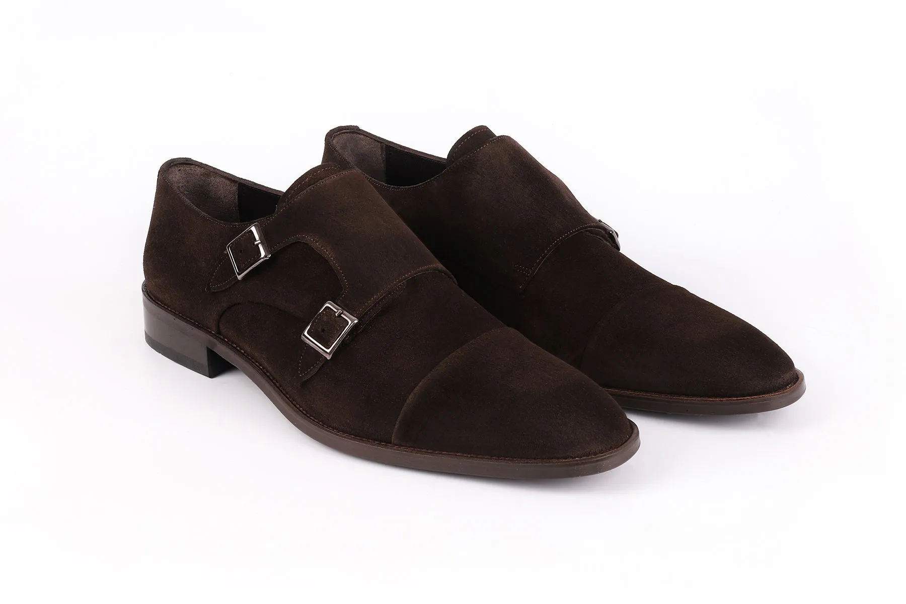 Mico Cap Toe Suede Double Monk Refined touch Business Mood