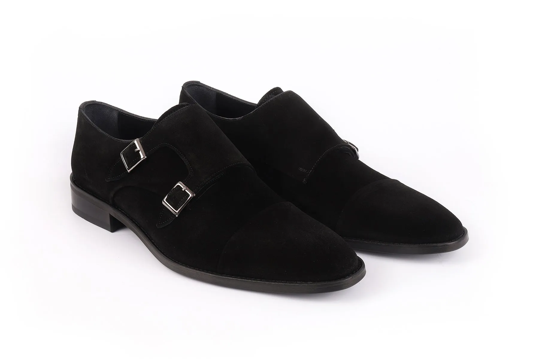 Modern Appeal Mico Cap Toe Suede Double Monk