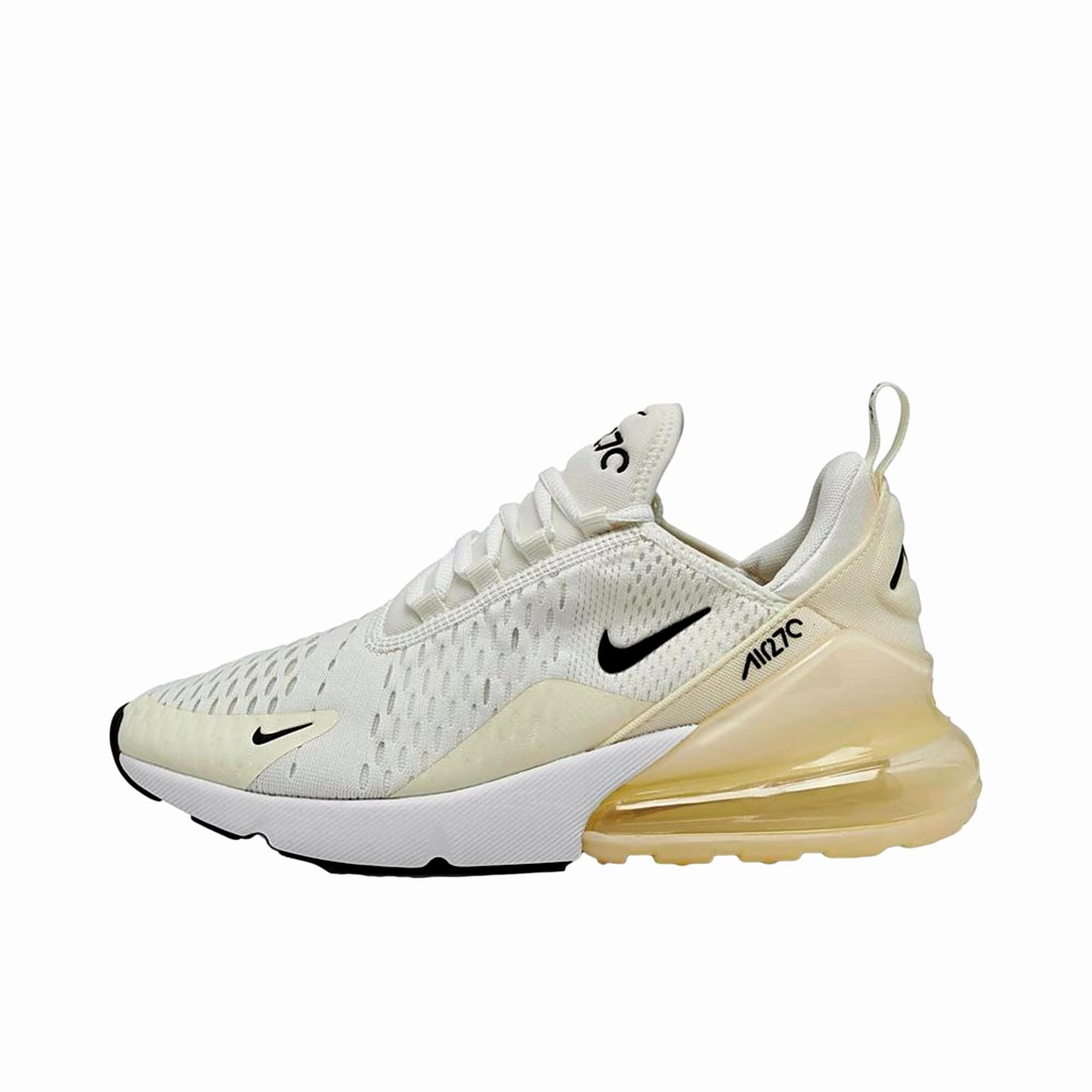 Nike Air Max 270 Sail/Black-Coconut Milk  AH6789-124 Women's Supportive footwear endurance training running shoes
